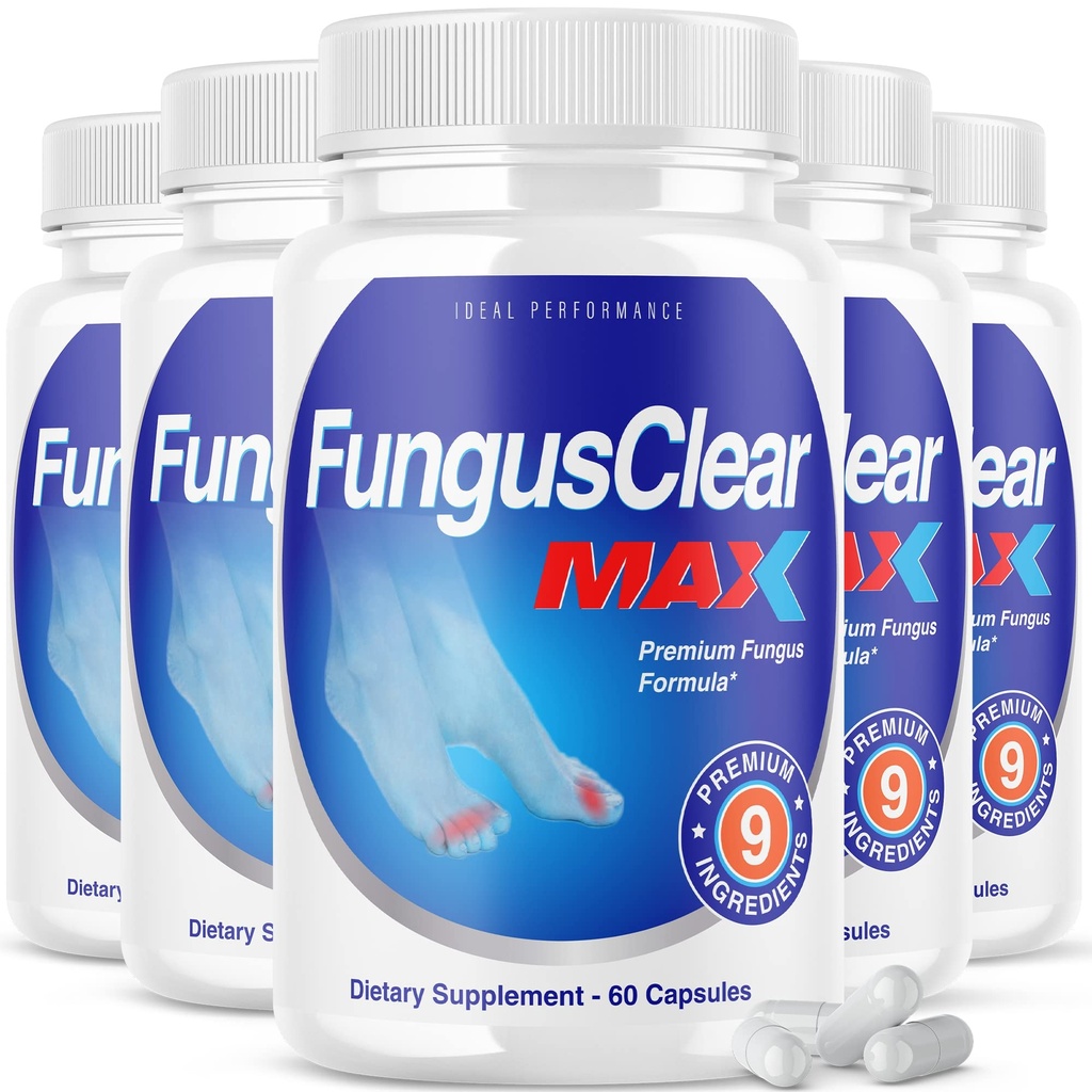 IDEAL PERFORMANCE (5 Pack) Fungus Clear Max Toenail Pills (300 capsules)
