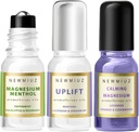 Magnesium Lavender Roll On Pack of 3 - Perfect Selfcare Gift for Birthday Christmas or Stocking Stuffers