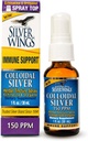Natural Path Silver Wings Colloidal Silver 150ppm (750mcg) w/Echinacea &amp; Oregano Immune Support Suplemento - 1 fl. oz Spray