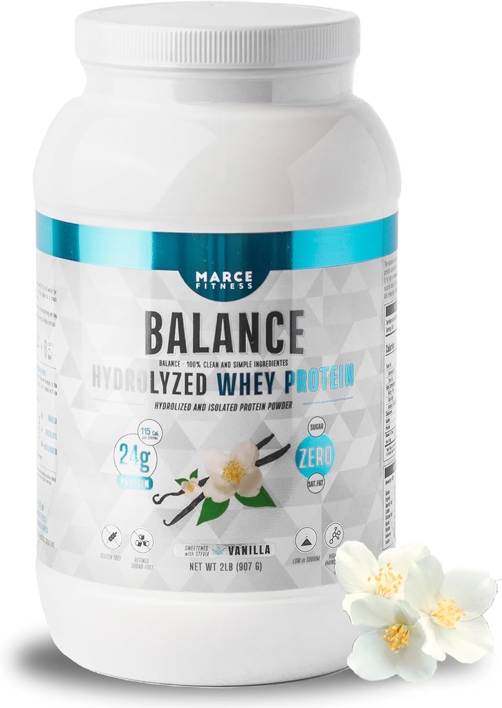 Hidrolyzed Whey Protein byMarceFitness Vanilla Flavor 2 Libra