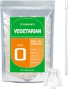 wananfu Tamaño 0 Empty Capsules Vegetarian (500 Conde) Agrupo con Micro Lab Spoon, Limpio Fillable Veggie Pill Capsules Tamaño 0 para hacer sus propios suplementos