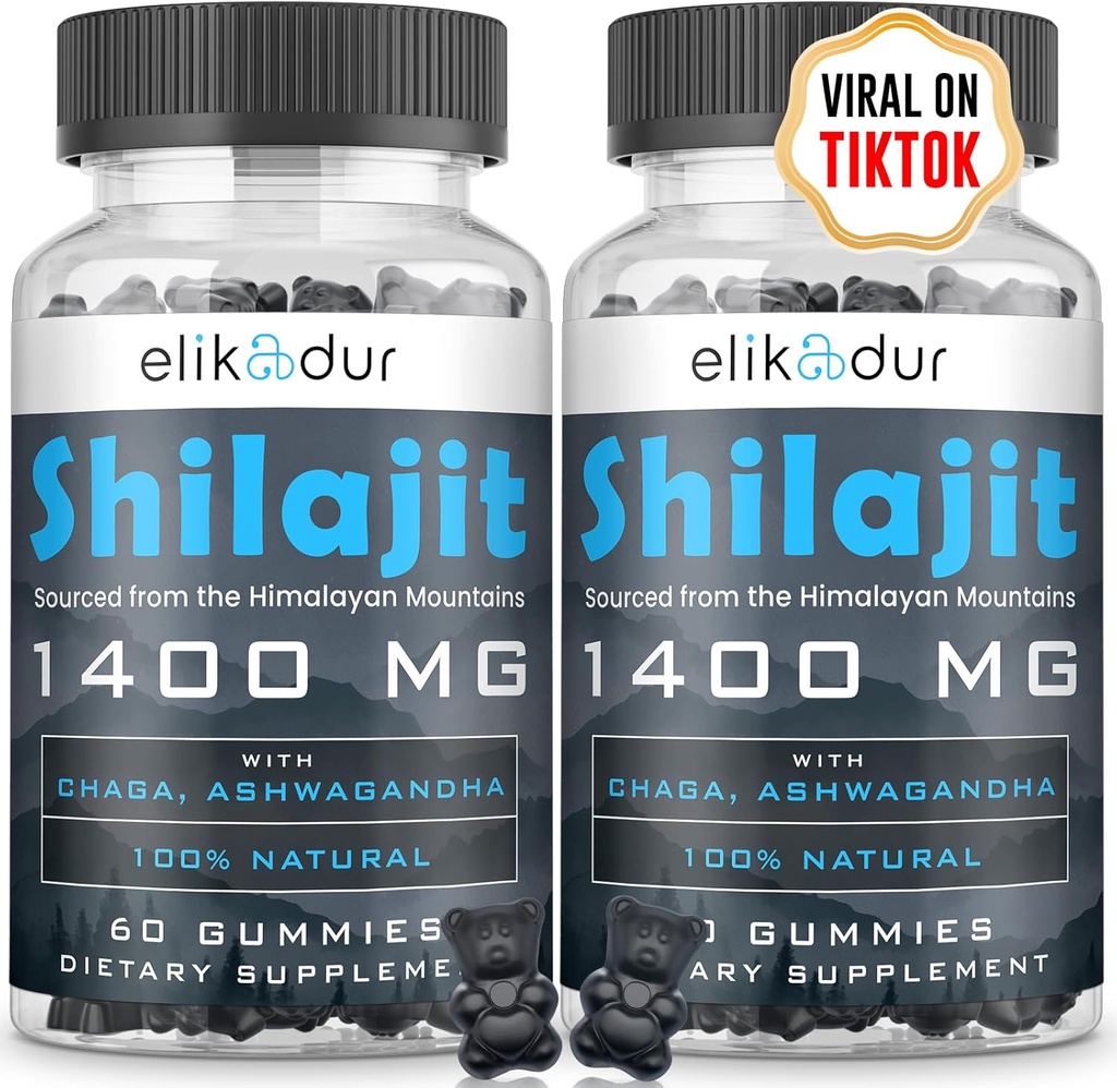84,000 MG Organic Shilajit Gummies with 85+ Trace Minerals, Fulvic Acid, Shilajit for Men &amp; Women, Energy &amp; Immune Support, High Potency Gold Grade, Sugar-Free, Vegan, 100% Natural 120 Gummies