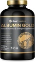 ROYAL CANADIAN Albumin Gold 1700mg TENIDO Función Liver TENIDO Función del riñón TENIDO Fatiga Recuperación ANTERIOR Sistema Immune (200 x 1700mg cápsulas)