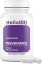 Suplemento de Resveratrol de Trans Liposomal de alta pureza - Cada cápsula de 250 mg Exceeds 98% Puridad de Resveratrol Orgánico Suplemento - Resveratrol Liposomal Antioxidante, Vegan - 60 cápsulas