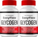 Easy Flow Glycogen Support Capsules - Official Formula Glycogen Support EasyFlow Pills, Easy Flow - Maximum Strength, Glyco Optimizer Pills, Global Health, Easy Flow Capsules Reviews (2 Pack)