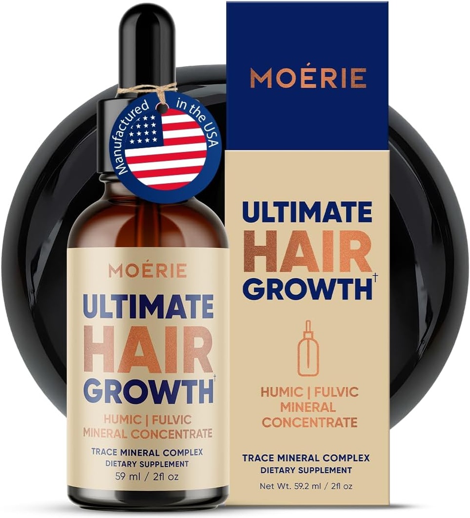 Moerie Fulvic Acid " Humic Acid Trace Mineral Drops - 77 Trace Minerals, 18 Aminoácidos, 5 Vitaminas - Fulvic Humic Mineral Blend - Liquid Minerals Suplementos - 2fl oz