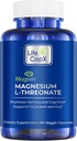 Magnesium L-Threonate Capsules, Original Patented MagteinTM Forma de Magnesio (Mg), Mejorar la memoria, la cognición y la calidad del sueño (90 cápsulas)