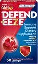 Defend-EEZE Immune Support Dietary Supplement Lozenges, 100% Daily Value of Zinc, Vitamins C & D per Dose, with Echinacea &amp; Elderberry, Pomegranate Flavor, 30 Lozenges