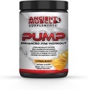 Pump Pre Workout Suplemento con Citrulline Malate, Beta Alanine, Alpha GPC - Aumento del Suplemento de Bomba Mejora la Energía, Focus &amp; Absorción - Citrus Burst Protein Powder