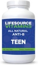 LifeSourceVitamins Teen Support- Anti-B - 90 Caps - Fórmula Propietaria -LSV, 1 Conde (Pack of 1)