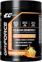 EC Sports OptiForce Pre-Workout Tropical Blast Supplement Powder - Clean Energy & Natural Caffeine w/Long-Lasting Endurance and Focus - 30 Servimientos