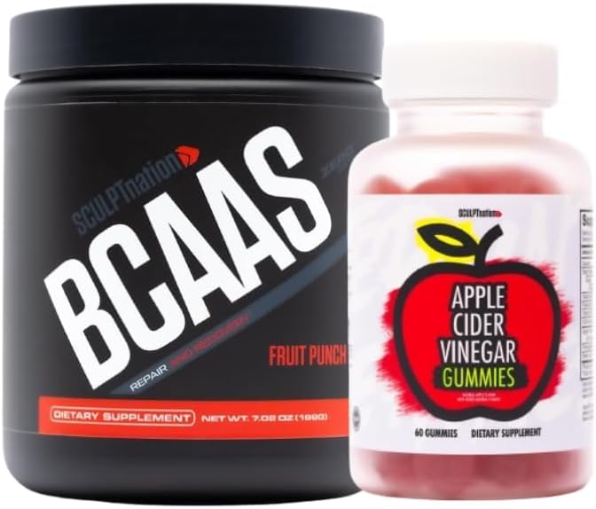 Sculpt Nation by V Shred BCAA Powder and Apple Sider Vinegar Bundle