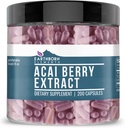 Elementos terrestres Acai Berry Extracto 200 Capsules, Puro " Undiluted, No Additives