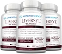 Liversilo de Ciencia Aprobado - Soporte Función de Hígado Optimal - Cleanse and Detox - Fast and Effective - Milk Thistle, Artichoke Extract, and Bioperine - Vegan - 180 Cuenta - 3 Month Supply - Made in USA