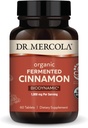 Dr. Mercola Biodynamic Organic Fermented Cinnamon - Supports Metabolic Health - High-Flavonoid Cinnamon Extract - USDA Organic, Non-GMO, Gluten-Free & Soy-Free - 90 Tablets