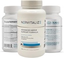 Soporte avanzado de Nerve Fórmula con 600 mg Ácido Lipoico Puro y Palmitoylethanolamida (Pea) Neuropatía Suplemento de apoyo - Fortify Nerves - Mejor Alivio Periférico - 120 cápsulas