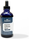 Superior Colloidal Silver, Waiora, Suplemento Mineral Líquido, 40 PPM, para Immune Support, Blue Glass Bottle with Dropper (1 bott/22 serv.)
