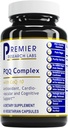 Premier Research Labs Premier Complejo de PQQ con CoQ10 - Coenzyme Q10, Co Q 10 Suplemento con Quinona Pirroloquinolina (PQQ) para Antioxidante, Cerebro y Corazón - 60 cápsulas vegetarianas