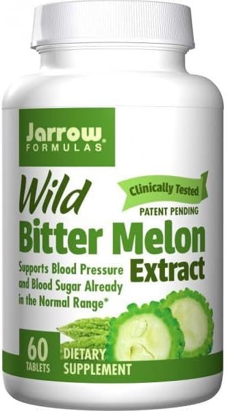 Jarrow Formulas Wild Bitter Melon Extracto 1,500 mg, Suplemento dietético, 60 Tablets, hasta 30 Day Supply