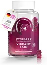 IvyBears Vibrant Skin Gummies - Ácido hialurónico " Collagen VERISOL - Hidratación de alta potencia " Elasticidad - Flujo radiante, juvenil - Vegan " Naturalmente delicioso - 60 Conteo