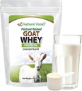 Z Natural Foods Goat Whey Protein Powder Concentrate - Undenatured, Unflavored, Pasture Raised Whey - Pólvora Proteína de Goat limpia con proteínas vitales para la gestión de peso, soporte de inmuno, fitness, 1 lb