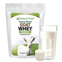 Z Natural Foods Goat Whey Protein Powder Concentrate - Undenatured, Unflavored, Pasture Raised Whey - Pólvora Proteína de Goat limpia con proteínas vitales para la gestión de peso, soporte de inmuno, fitness, 1 lb