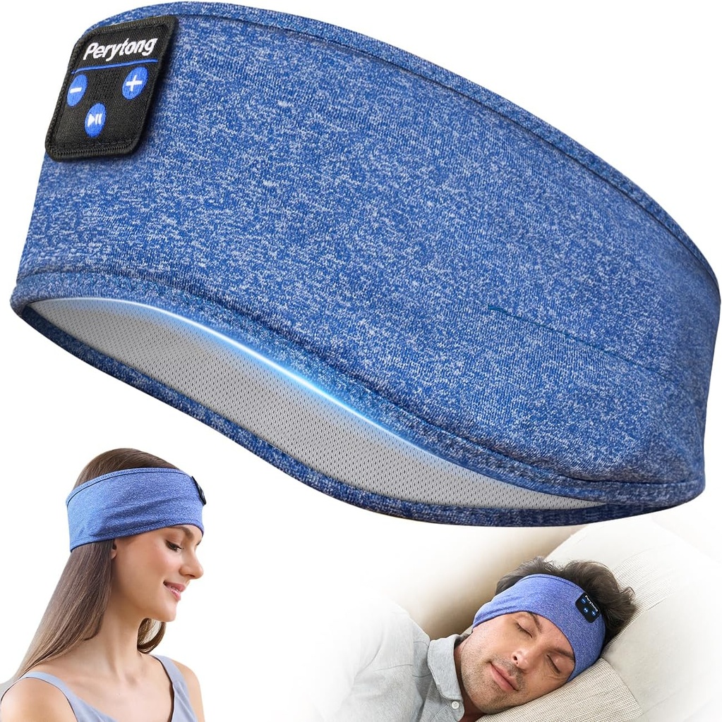 Auriculares Bluetooth Perytong, Auriculares para el sueño Bluetooth para el sueño lateral - Auricular para el sueño con altavoz sin manos Ideas de regalo para hombres