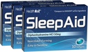 HealthA2Z® Sleep Aid | Diphenhydramine HCL 50mg | Softgels | Supports Deeper Restful Sleeping | 10 Counts (Pack of 3)