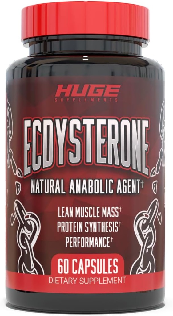 Ecdysterone Suplemento, Natural Muscle Builder for Men, 1000mg Beta Ecdysterone Por Serving, Optimally Dosed, Absorción Superior, 98% mayor pureza disponible