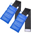 Gel Ice Cold Packs - (2-Piece Set) Soft Reusable Cold/Hot Compress, Proporciona Conjunto Aliviado y Dolor Musculo. Terapia flexible de lesiones - hombro, espalda, rodilla, cuello, tobillo &amp; más.