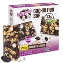 Lenny &amp; Larry's Cookie-fied Protein Bar – Cookies &amp; Creme Vegan Protein Bares 9x45g – Snacks saludables con 12g Plant Protein & 5g Fiber – Gluten free Power Bar, Keto Friendly, Non-GMO & Vegan