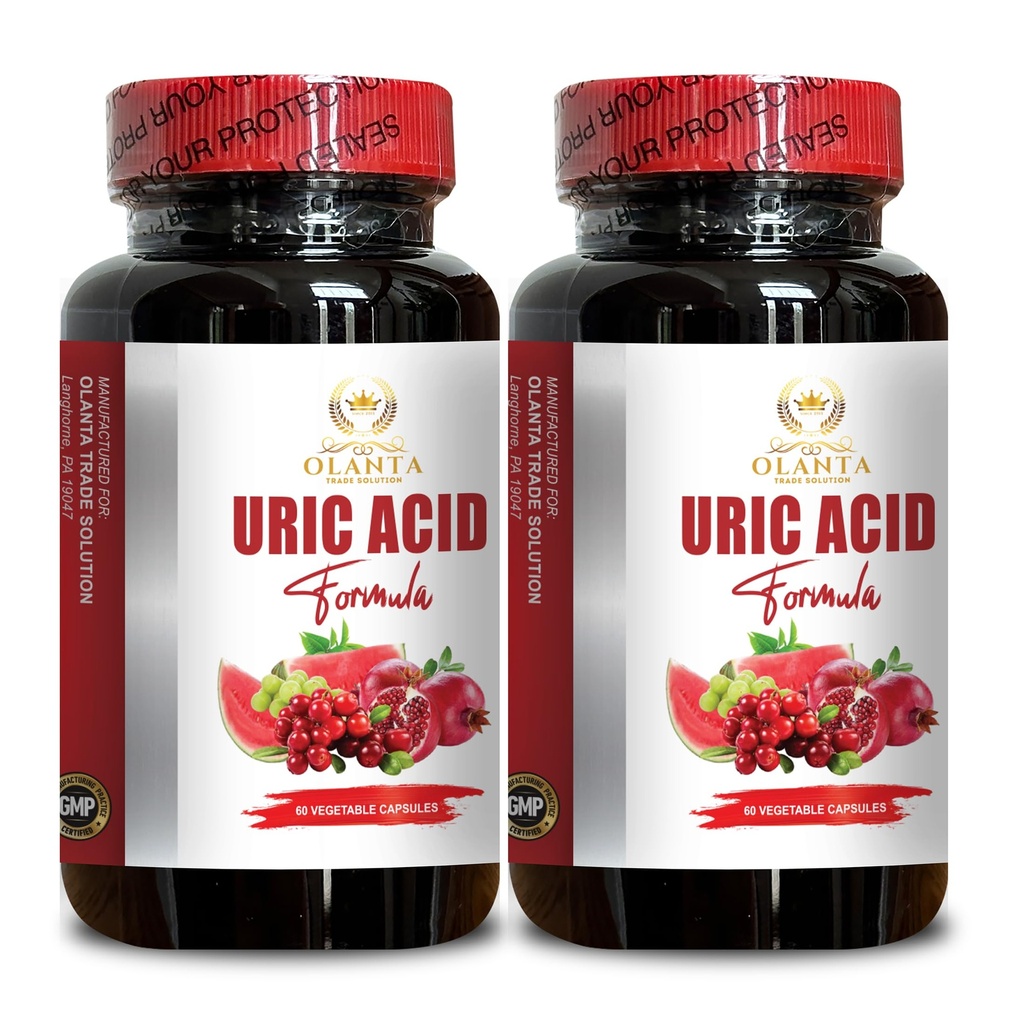 URIC ACID CLEANSE FORMULA - uric acid support, uric acid flush for gout, supports healthy uric acid level, Tart Cherry, Cranberry, lower uric acid supplement, uric acid pills, Milk Thistle - 2B