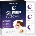 Patches de sueño para adultos fuerza adicional TENIDO Fácil de aplicar Parche de dormir con Melatonin " Valerian " Relájate " Retirada ANTE Larga vida nocturna Comfort para hombres " mujeres  durable 42 Patches