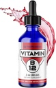 FWS Liquid B12 Drops Vitamina B12 Suplemento 5000 mcg Metilcobalamina Sublingual Orgánica No GMO Vegan Alta Absorción Metil B12 Apoyos de dosificación ajustables Aumento de la producción de energía