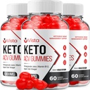 (3 Pack) Vista Keto ACV Gummies - Advanced Formula Vista Keto Plus ACV Gummies Apple Cider Vinegar Vista ACV Suplemento dietético Hombre Mujeres (180 Gummies)