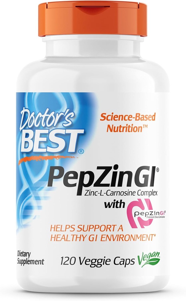 Mejores Enzymes Digestivos del médico No GMO 90 Veggie Caps & PepZin GI Zinc-L-Carnosine Complex 120 Veggie Caps