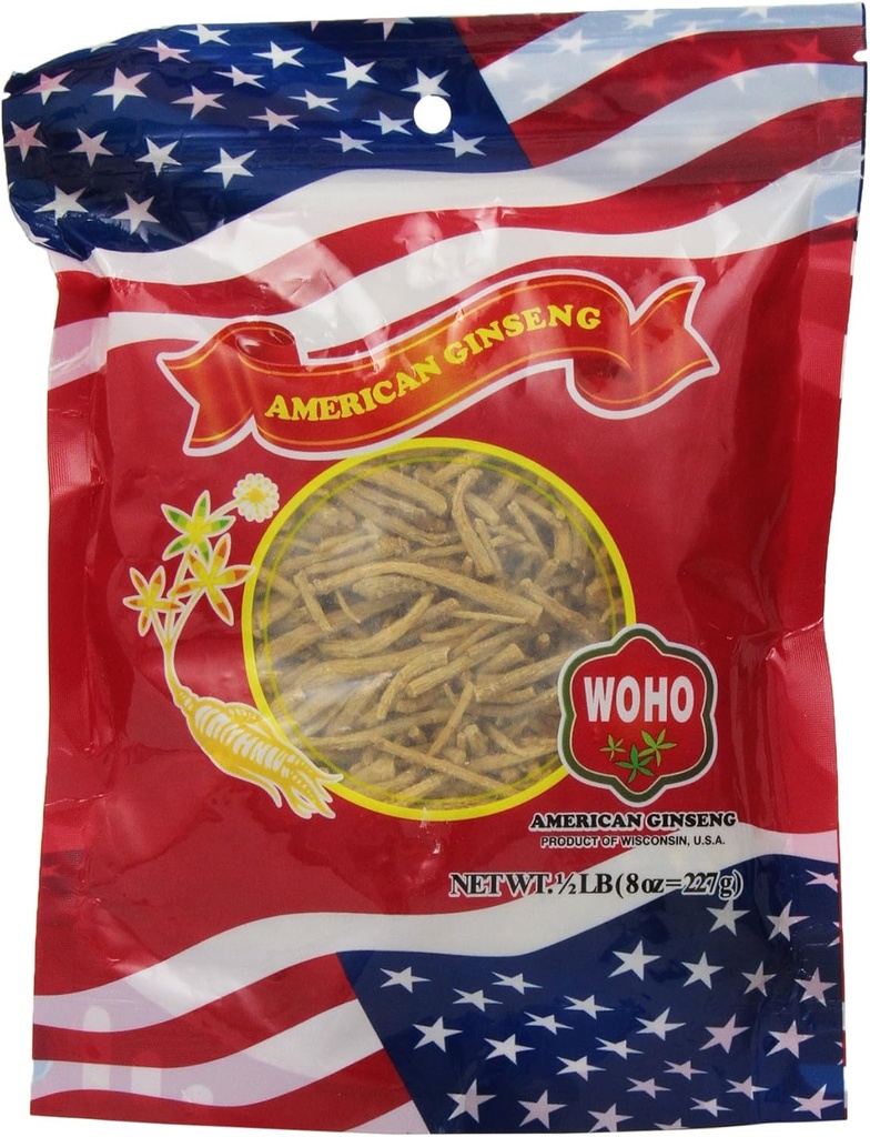 Woho #120.8 Ginseng americano gran fibra de 8oz. Bolsa