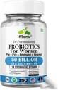 Probióticos para Mujeres - 50 Billones CFU, 16 Strains, Prebióticos Orgánicos " Probióticos para Mujeres (Eurofins Lab Tested) - Salud Digestiva, Vaginal, Inmune " , Suministro de 2 meses - 60 cápsulas