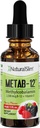 NaturalSlim Liquid B12 Vitaminas con Vitamina D - Metab-12 Metilcobalamina 2500 mcg B12 Sublingual gotas para el metabolismo, energía, &amp; soporte inmunológico - Berry Flavor 1 fl oz