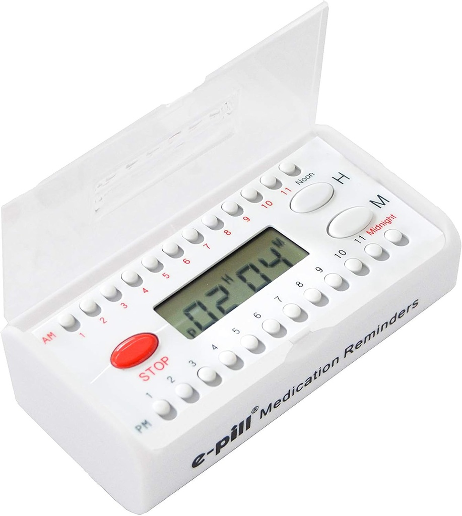 e-Pill 6 Alarm Pocket Timer - Pill, Vitamina y Medicina Recordación de medicamentos - Fácil de escuchar y establecer