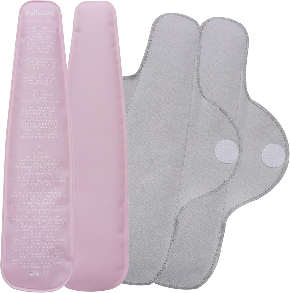 Paquetes de hielo perineal reutilizables, refrigerio perineal, paquetes de frío posparto, frío y caliente para las mujeres después de nacimiento y entrega, embarazo " Hemorrhoid Doin Relief, Vaginal Discomfort