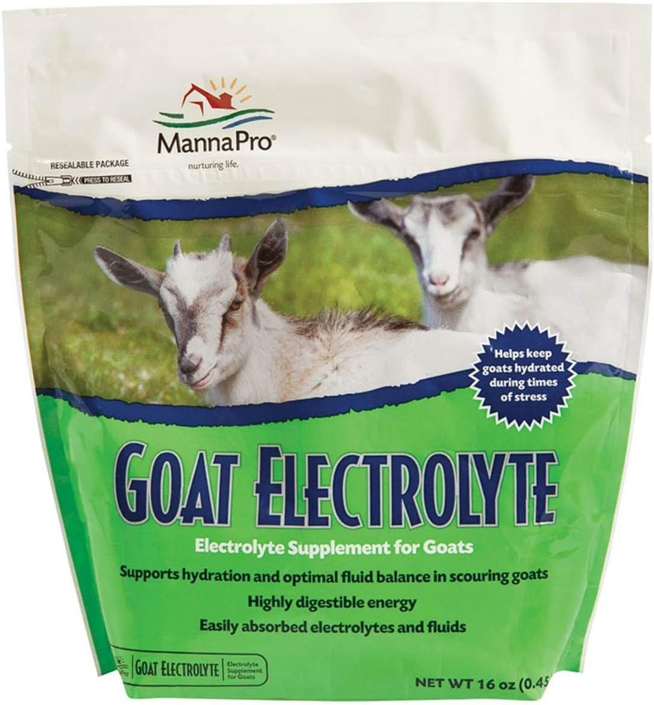 Manna Pro Goat Electrolyte, 1 libra, Suplemento para la hidratación adecuada