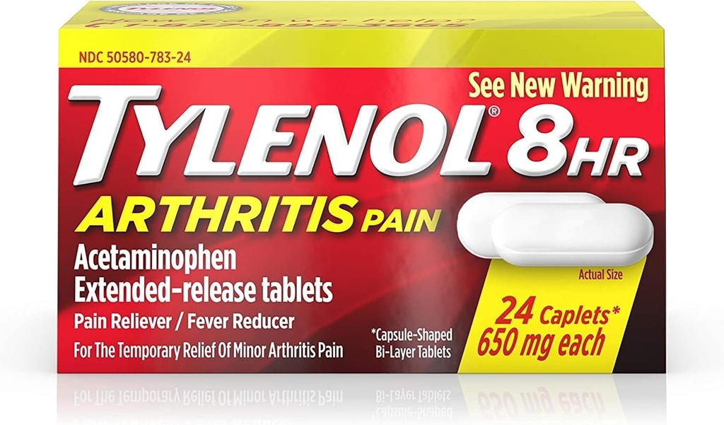 TYLENOL Artritis Dolores Empujar > Turn Cap 24 ea ( Pack de 3)