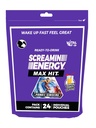 Screamin Energy Max Hit Tropical Punch Flavor - Maximum Strength Sugar Free Energy Shot with Ginseng, B Vitamins, and Caffeine - 24 Count