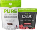 SFH Motivate &amp; Gain Workout Bundle Pure Whey Chocolate Protein and Push Pre-Workout Powder