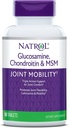 Natrol Glucosamina, Condroitina y MSM, Movilidad Conjunta, Tabletas, 90 Cuenta (Pack of 12)