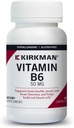 Kirkman Vitamina B-6 50 mg - Hipoalergénico - 100 cápsulas vegetarianas - Gluten/Casein Gratis