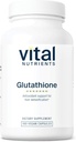 Vital Nutrients Glutathione 400mg ← Antioxidant Support for Liver Detox ← Vegan Antioxidant Supplement to Promote Liver Health and Liver Detox* TEN Gluten, Dairy, Soy Free TEN Non-GMO Silencio 100 cápsulas