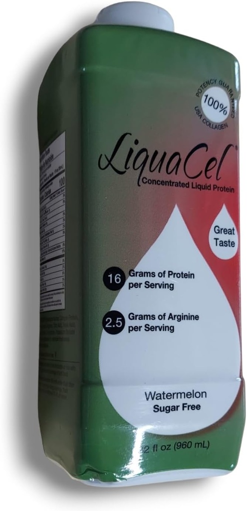Liquacel Liquid Protein Watermelon 1 X 32oz Botella