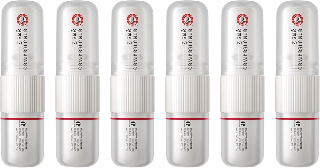 Siang Aromaterapia Pura Inhalador de Nasal - Aceite de molienda, menta y eucalipto - Alergia, Congestión " Alivio de Sinus (6 Pack)